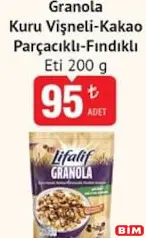 ETİ LİFALİF GRANOLA 200 G fiyat ve kampanya bilgisi